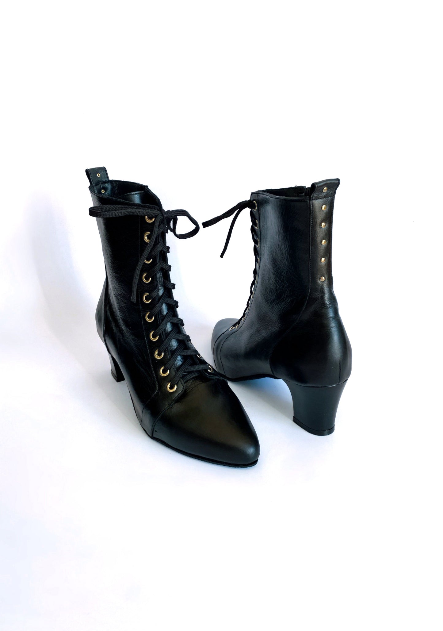 Raven Boot - Black Leather