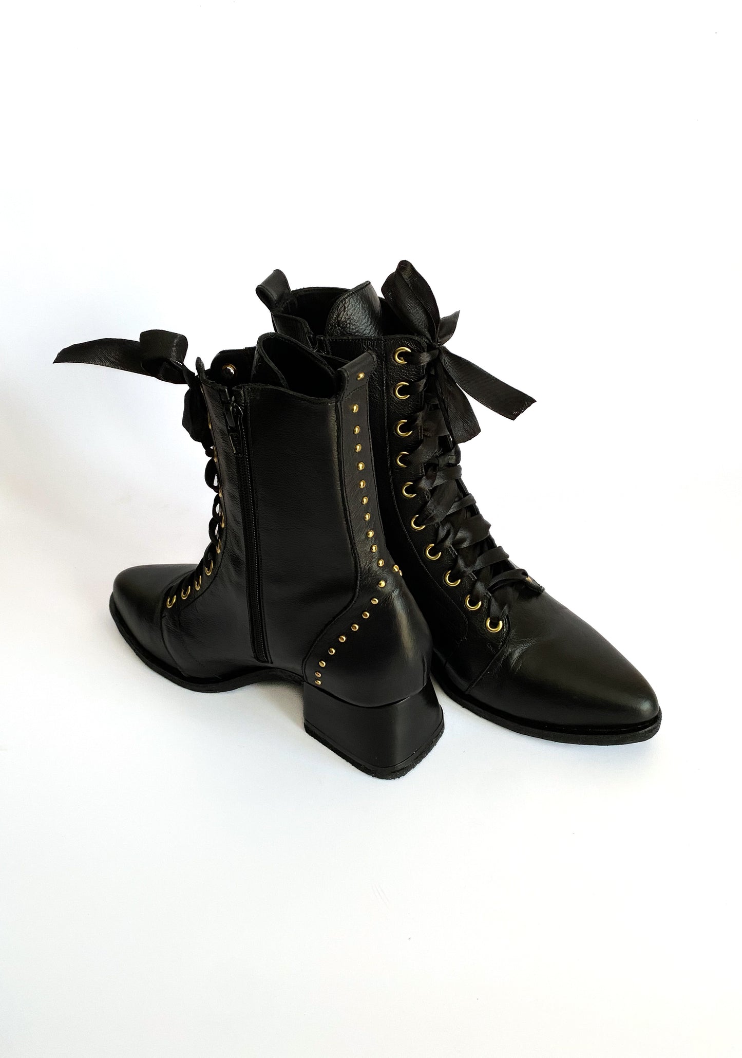 Lizzy Boot - Black Leather