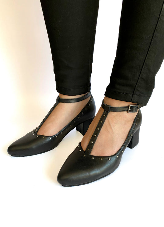 Donna Pump - Black Leather