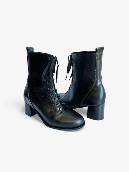 Roxy Boot - Black Leather