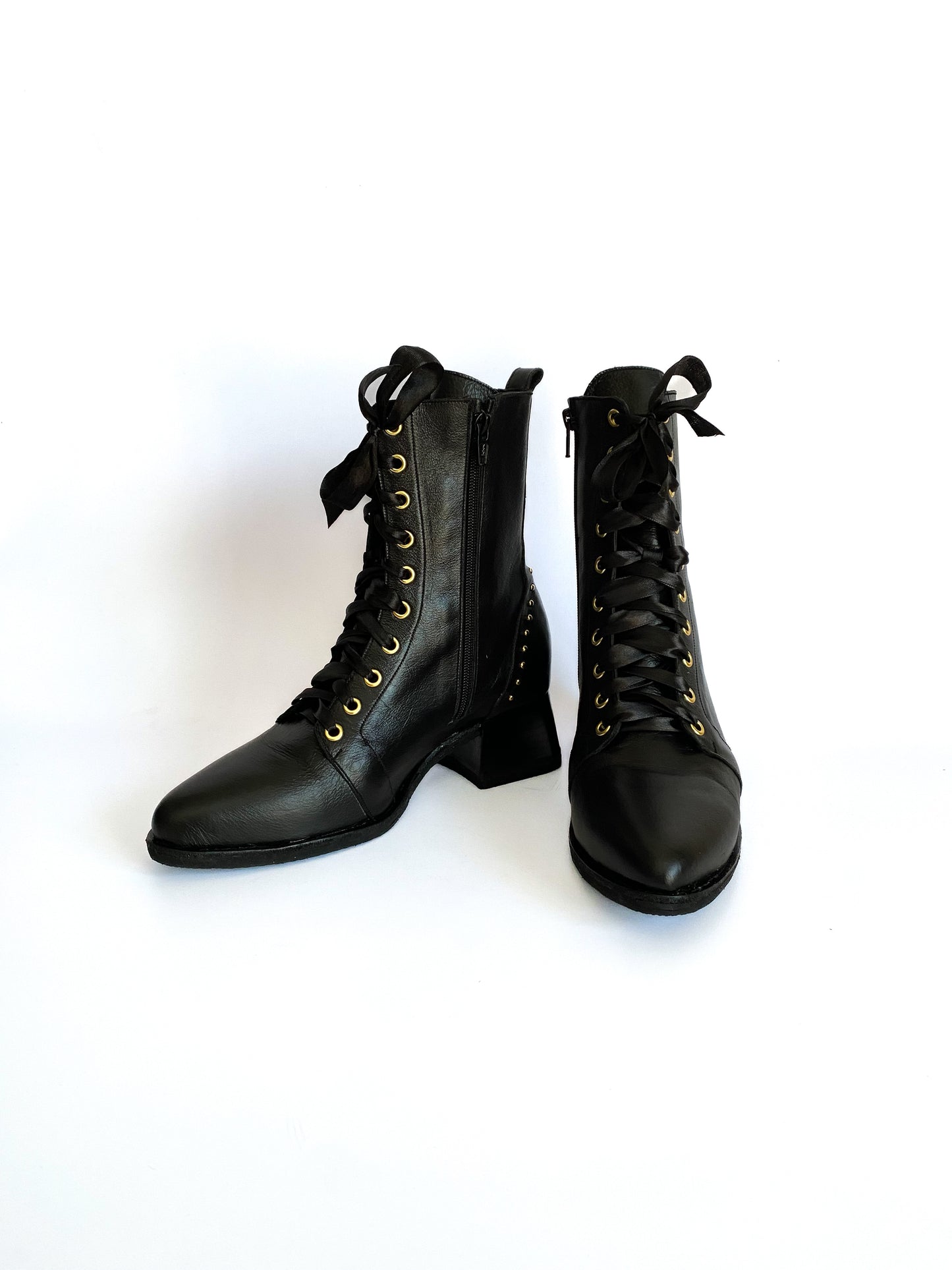 Lizzy Boot - Black Leather