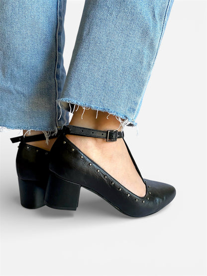 Donna Pump - Black Leather