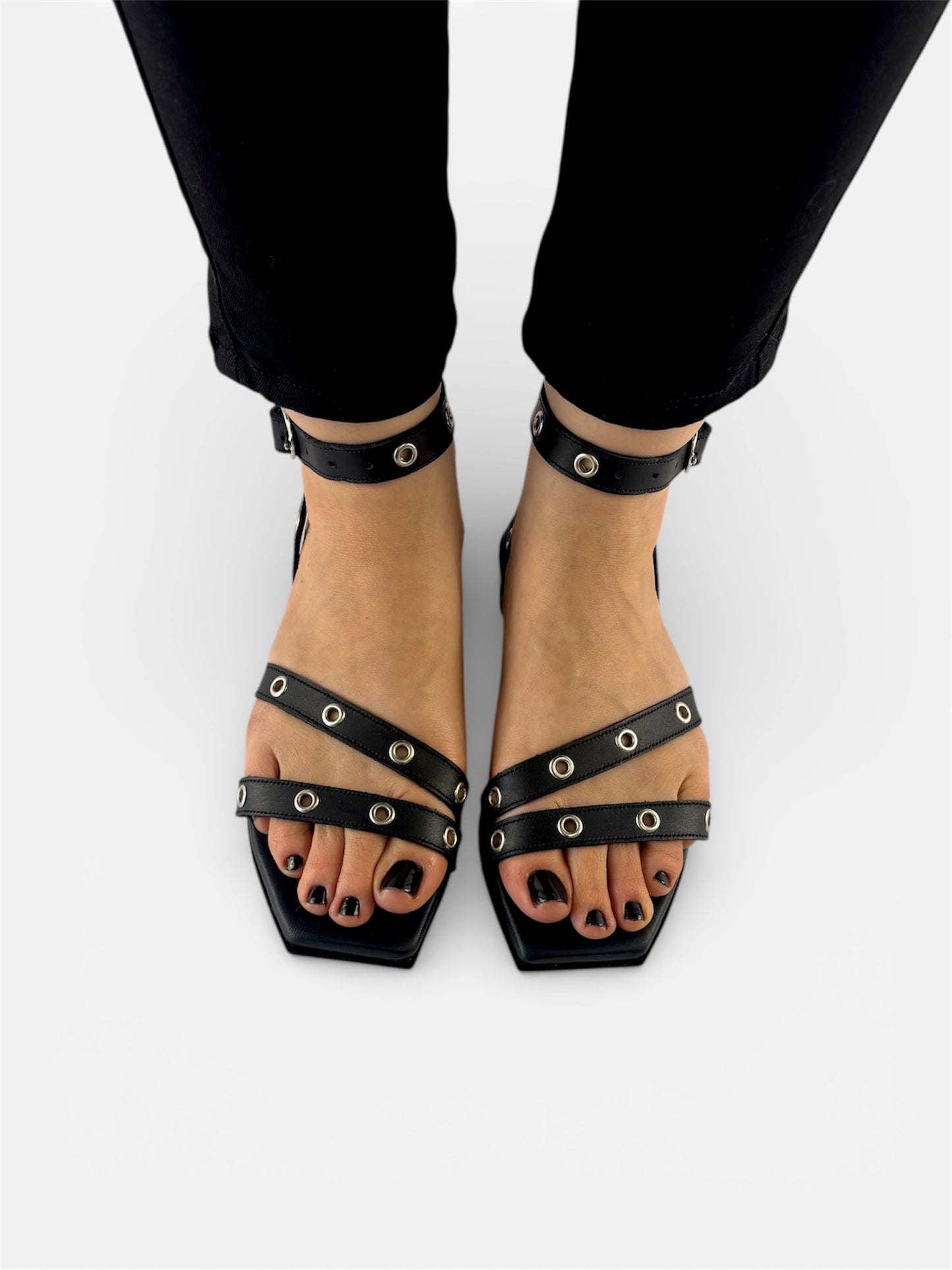 Samantha Sandal - Black Leather