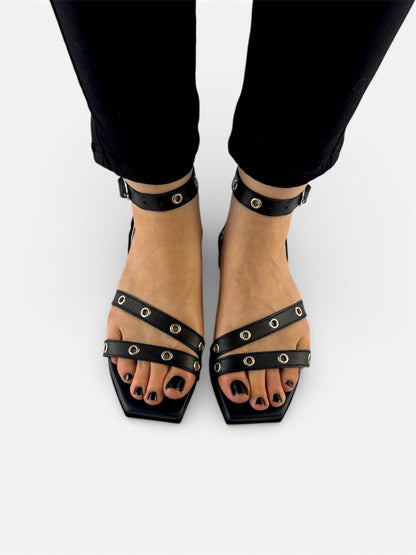 Samantha Sandal - Black Leather