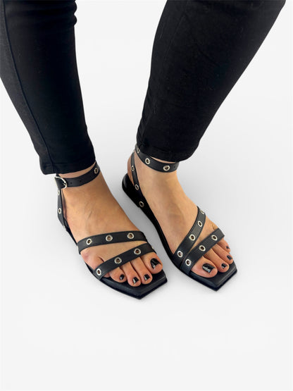 Samantha Sandal - Black Leather