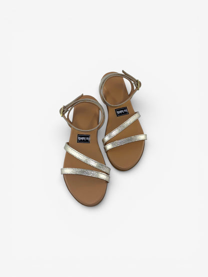 Lucy Sandal - Gold Leather