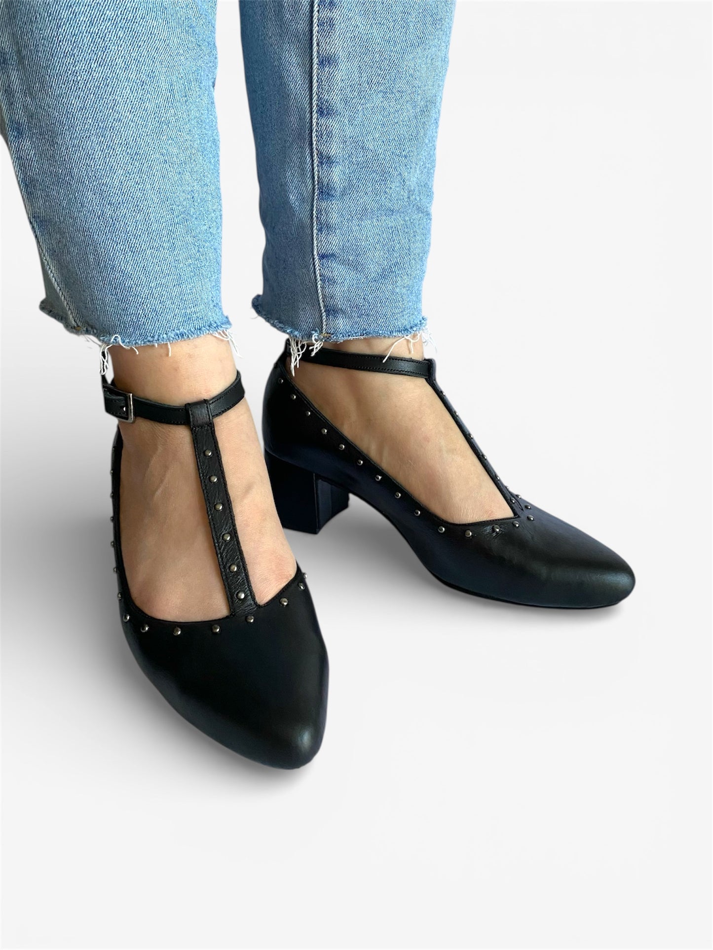 Donna Pump - Black Leather