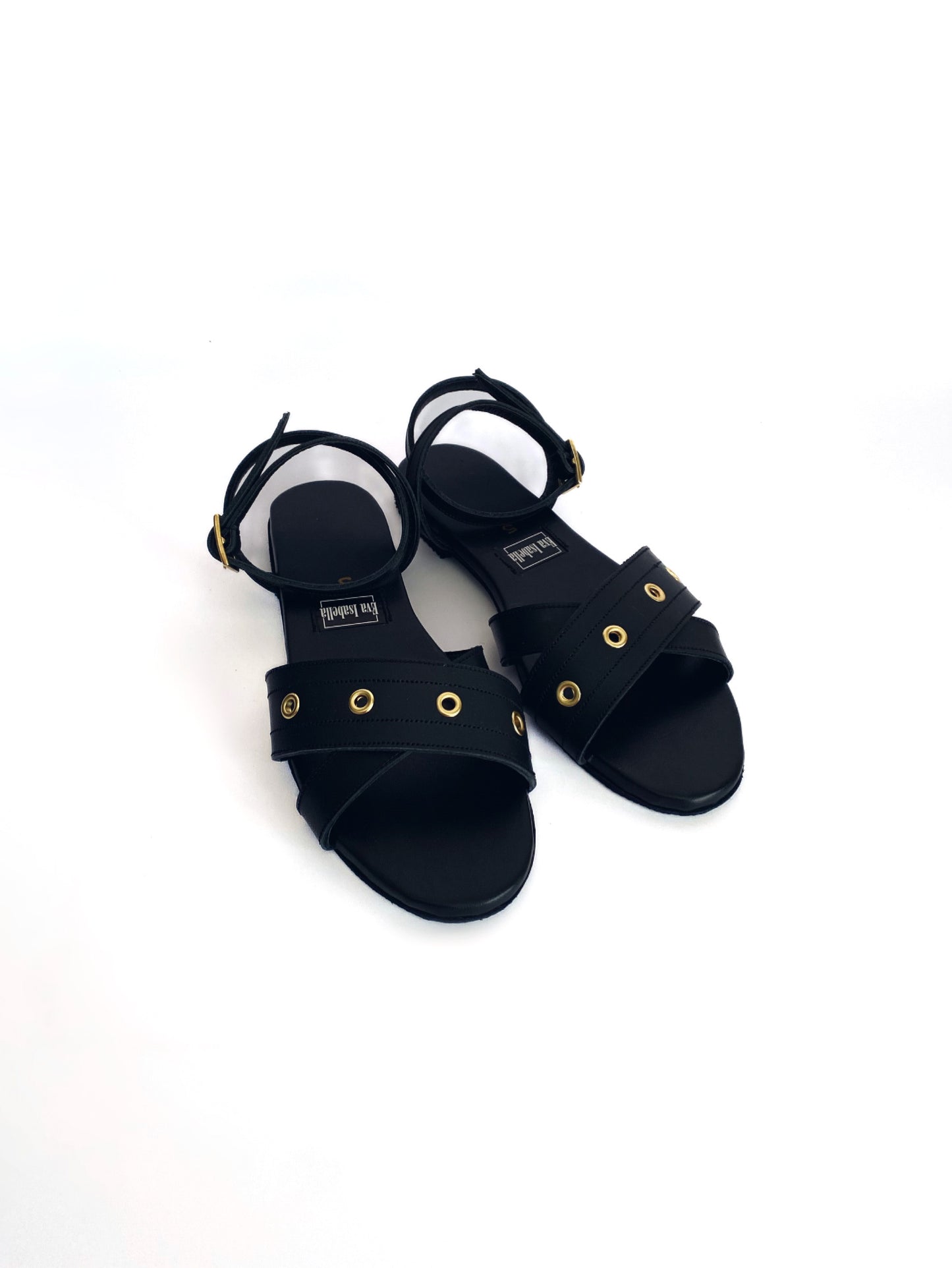 Shelly Sandal - Black Leather