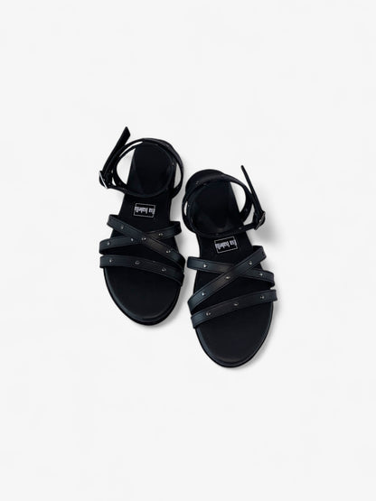 Kelly Sandal - Black Leather