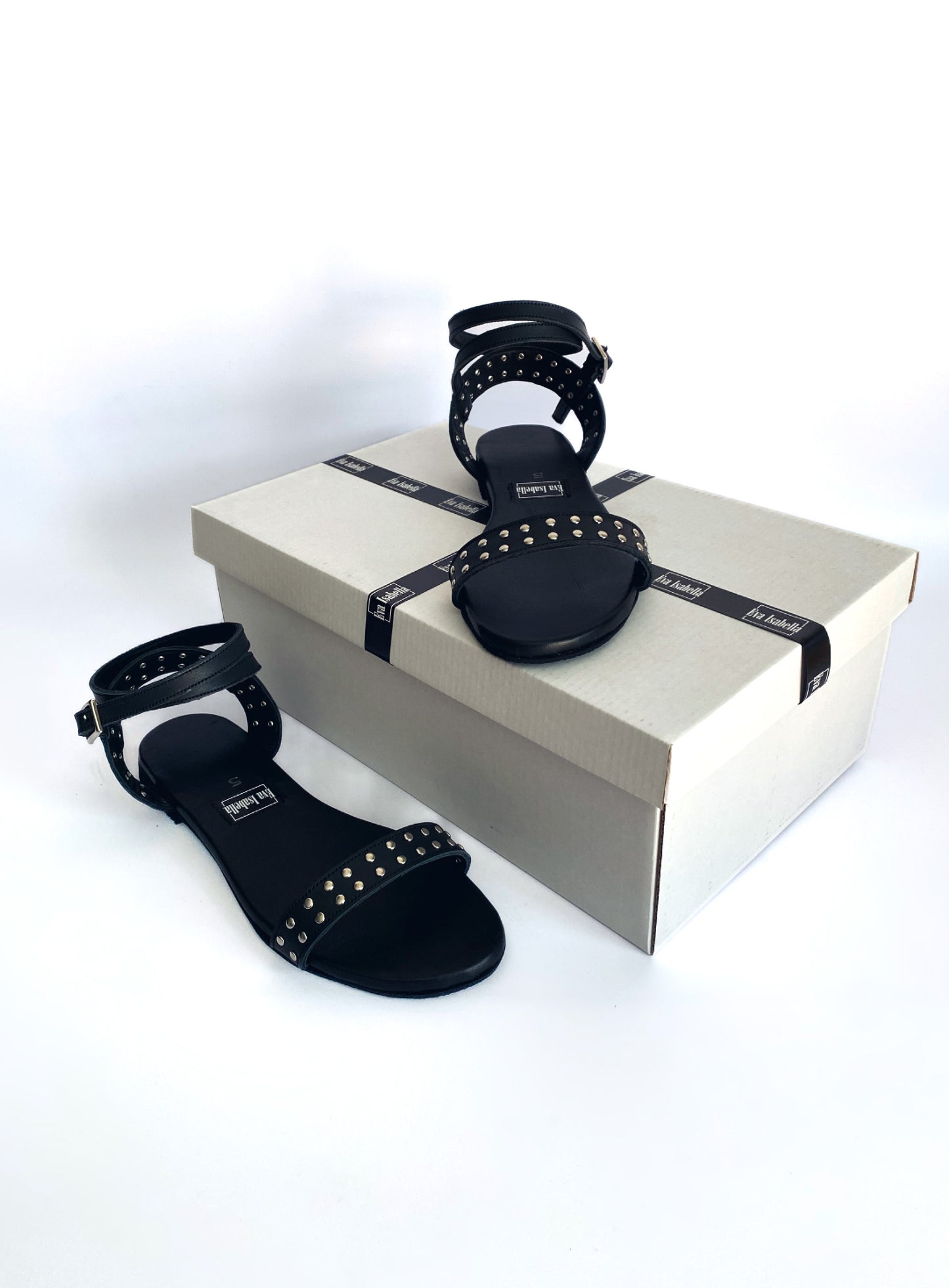 Jessie Sandal - Black Leather