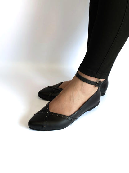 Luna Pump - Black Leather