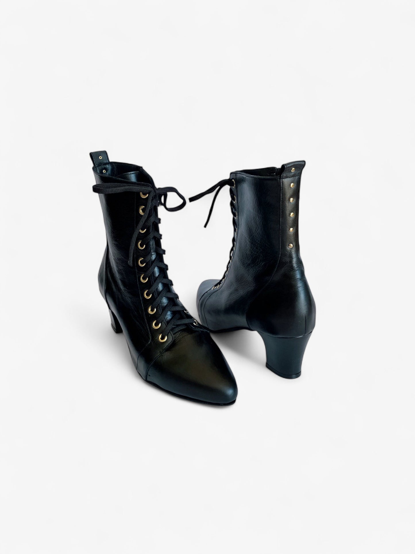 Raven Boot - Black Leather