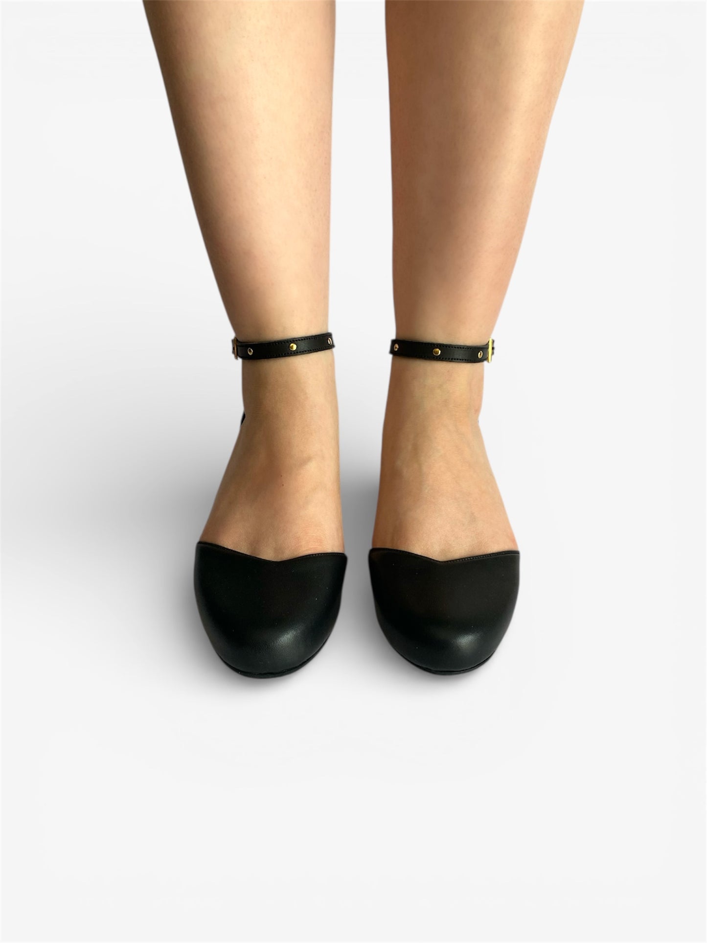 Phoebe Heel - Black Leather