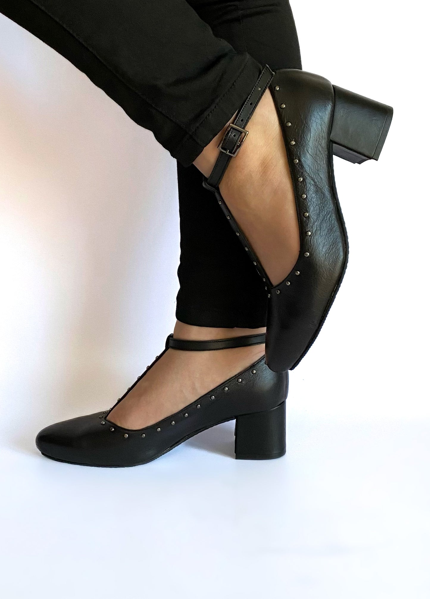 Donna Pump - Black Leather