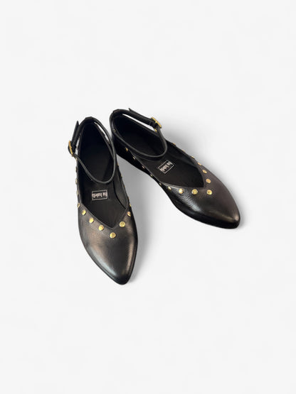 Emma Pump - Black Leather