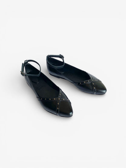 Luna Pump - Black Leather