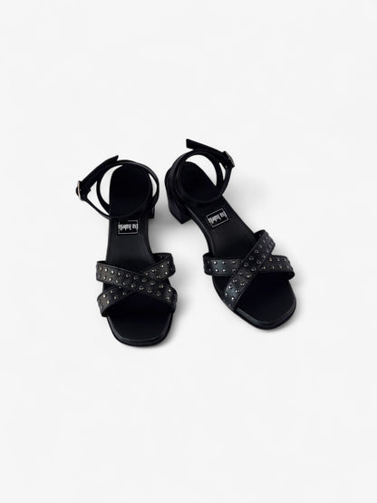 Kelly Sandal - Black Leather