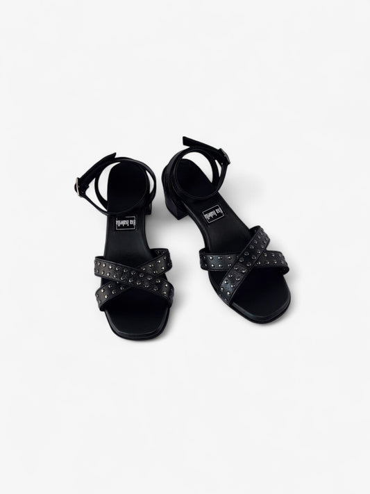 Kelly Sandal - Black Leather