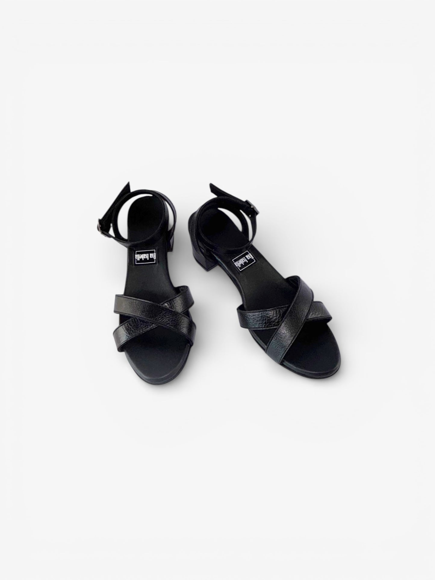 Alice Sandal - Black Leather