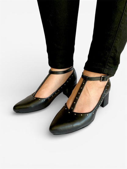Donna Pump - Black Leather