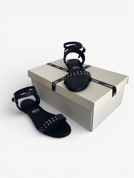 Jessie Sandal - Black Leather